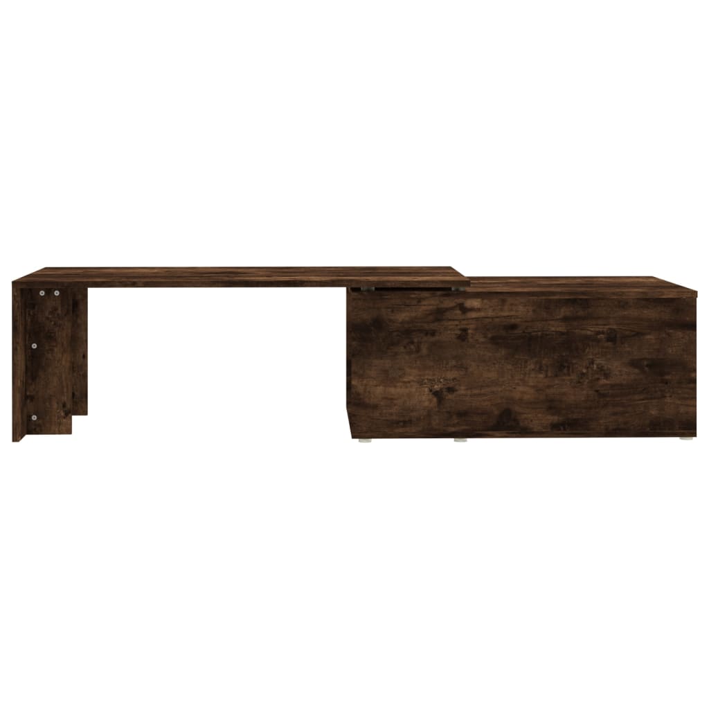 Coffee Table Smoked Oak 150x50x35 cm Engineered Wood