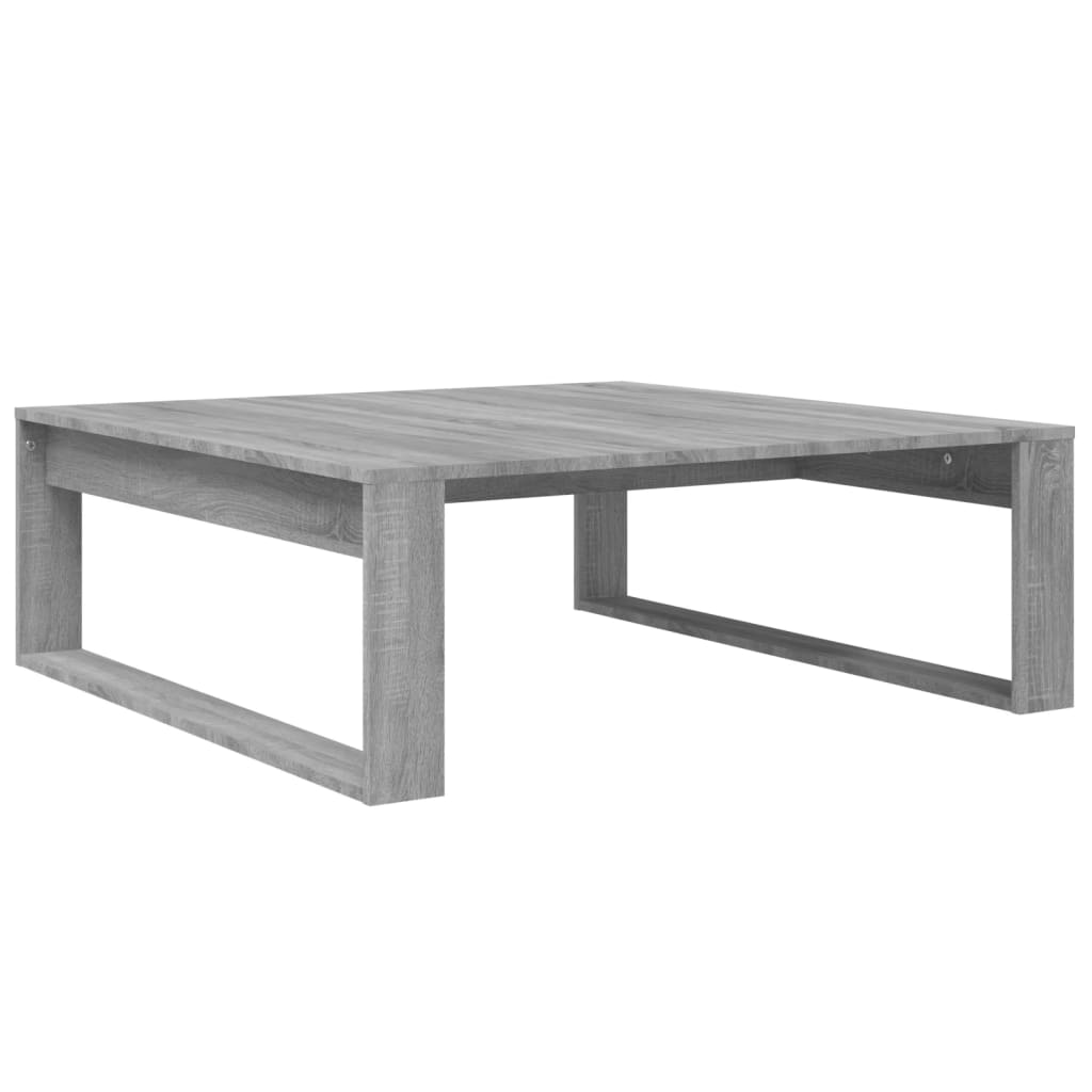 Coffee Table Grey Sonoma 100x100x35 cm Engineered Wood