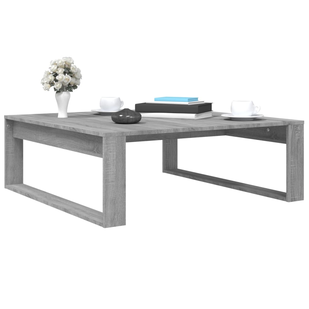 Coffee Table Grey Sonoma 100x100x35 cm Engineered Wood