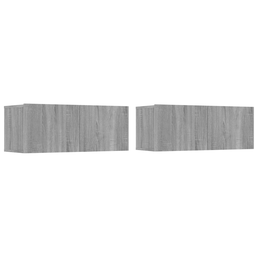 5 Piece TV Cabinet Set Grey Sonoma Engineered Wood