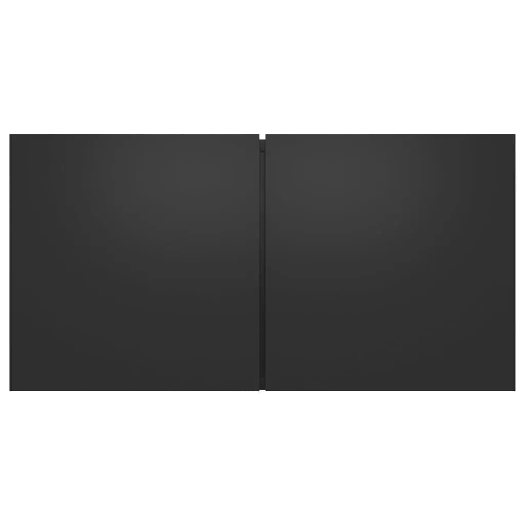 5 Piece TV Cabinet Set Black Engineered Wood