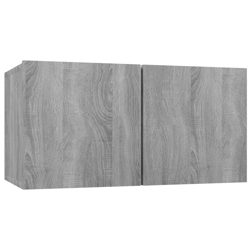 6 Piece TV Cabinet Set Grey Sonoma Engineered Wood