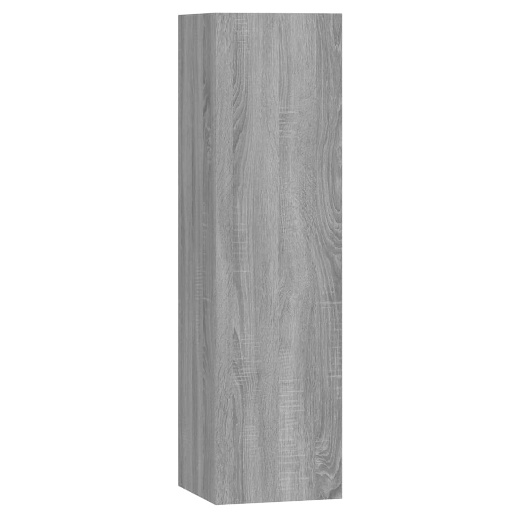 4 Piece TV Cabinet Set Grey Sonoma Engineered Wood