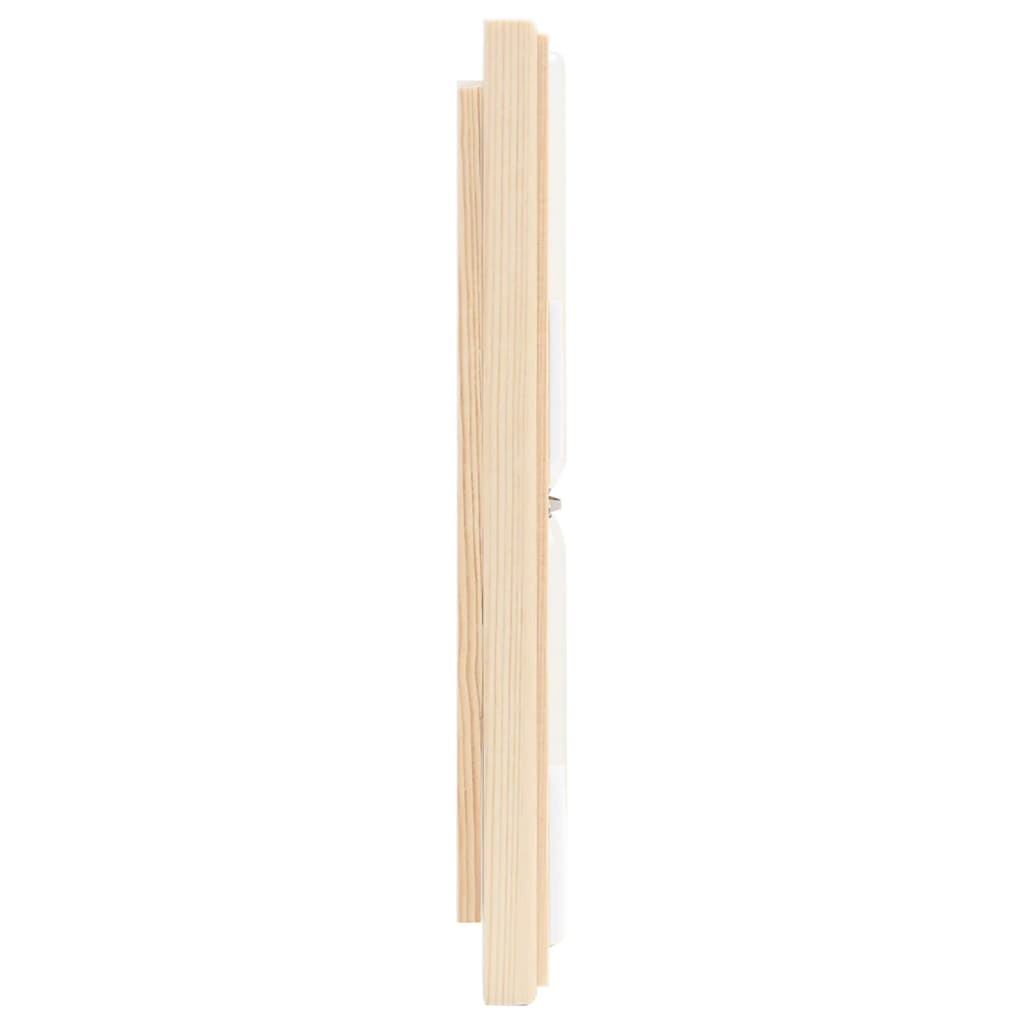 2 in 1 Sauna Hygrothermograph and Sand Timer Set Solid Wood Pine