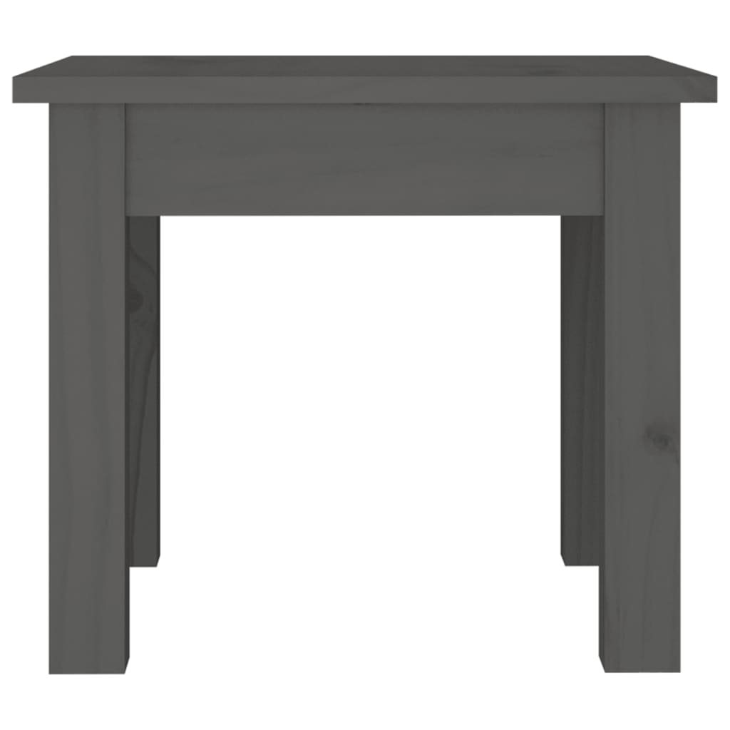 Coffee Table Grey 35x35x30 cm Solid Wood Pine