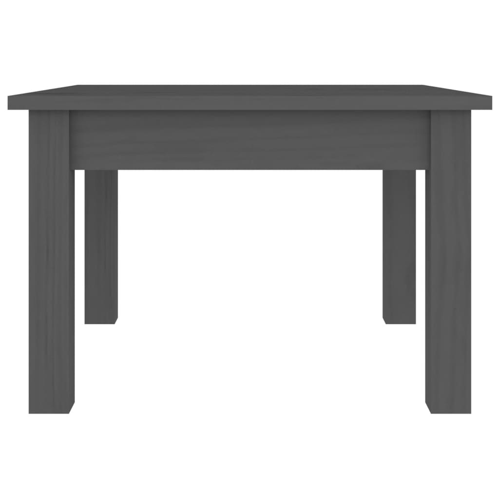 Coffee Table Grey 45x45x30 cm Solid Wood Pine