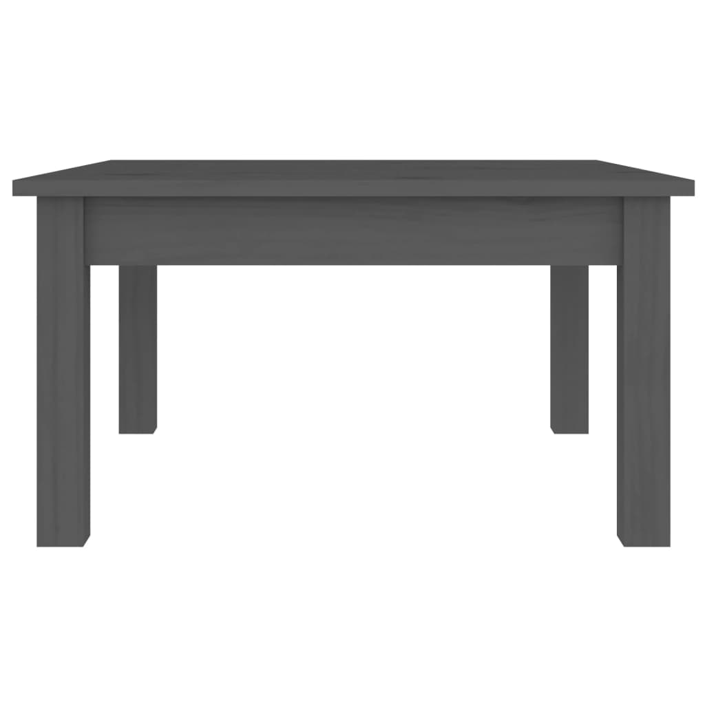 Coffee Table Grey 55x55x30 cm Solid Wood Pine