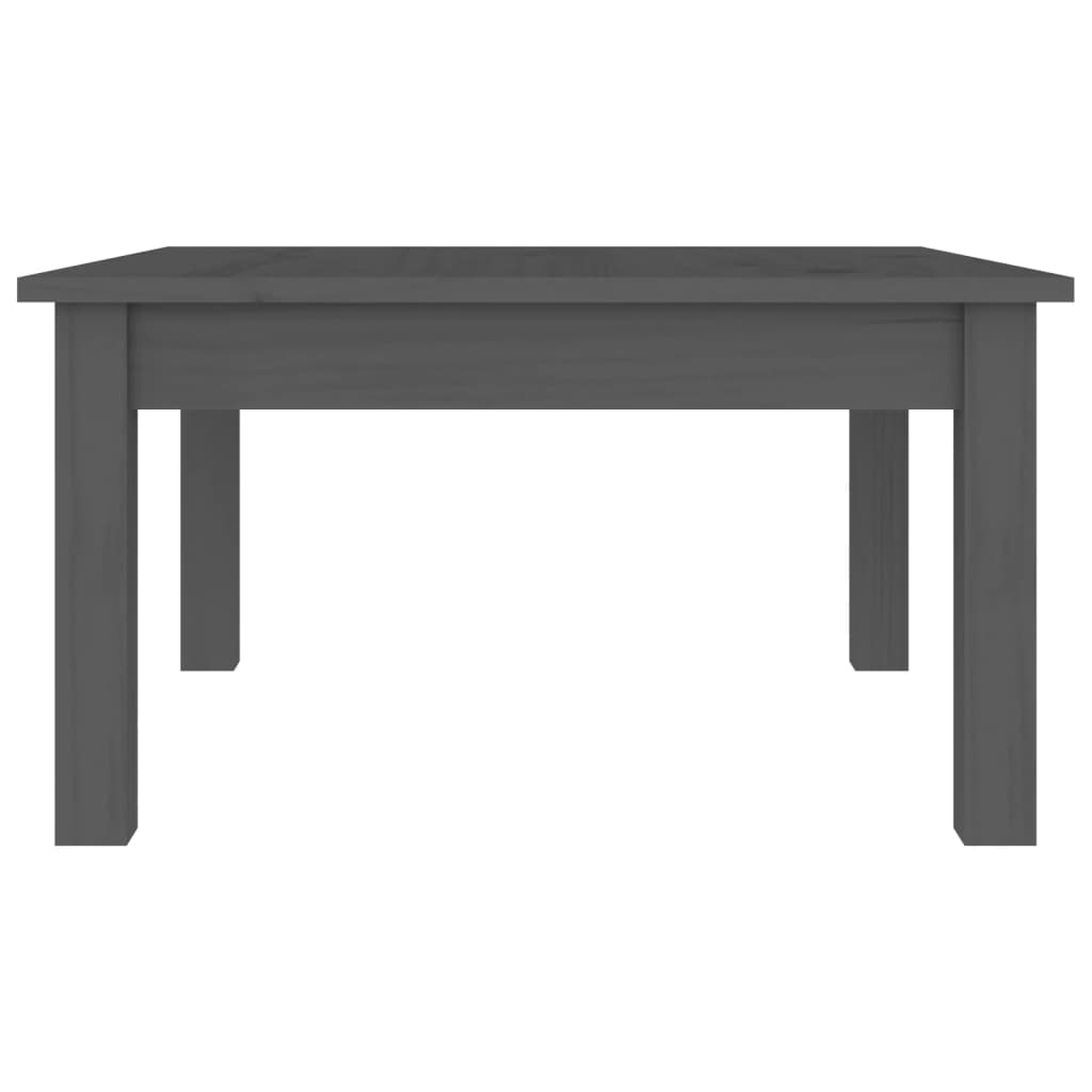Coffee Table Grey 55x55x30 cm Solid Wood Pine