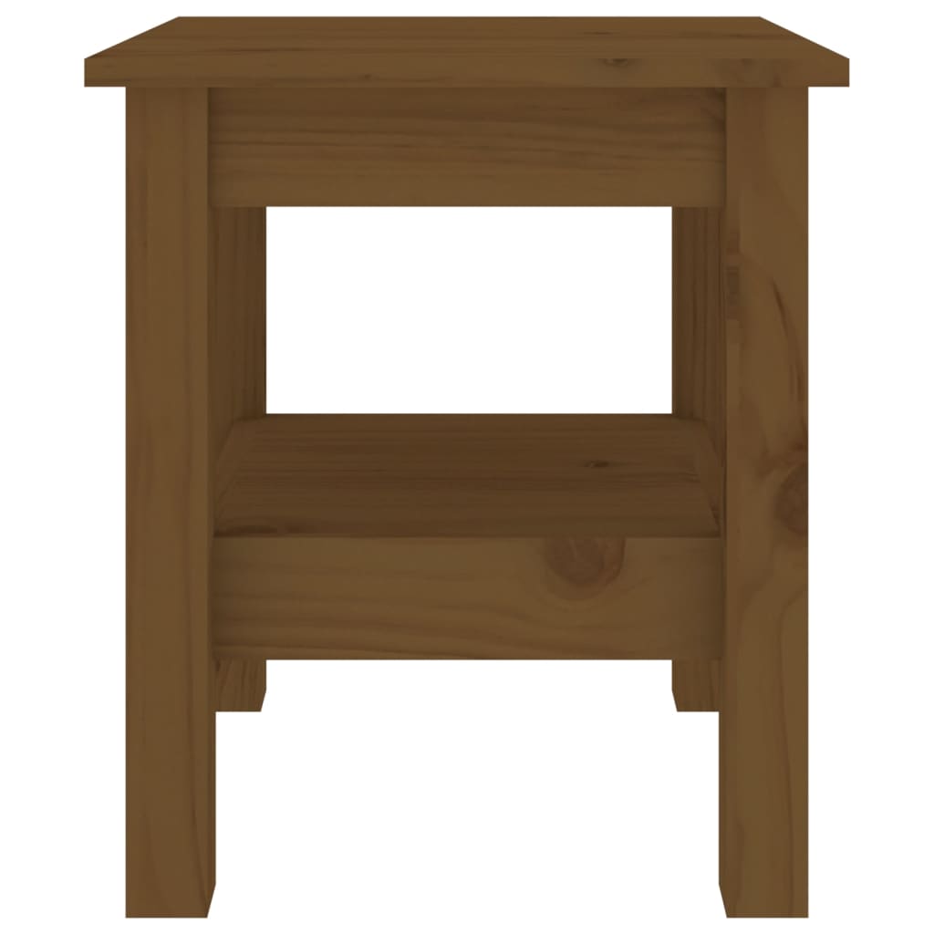Coffee Table Honey Brown 35x35x40 cm Solid Wood Pine