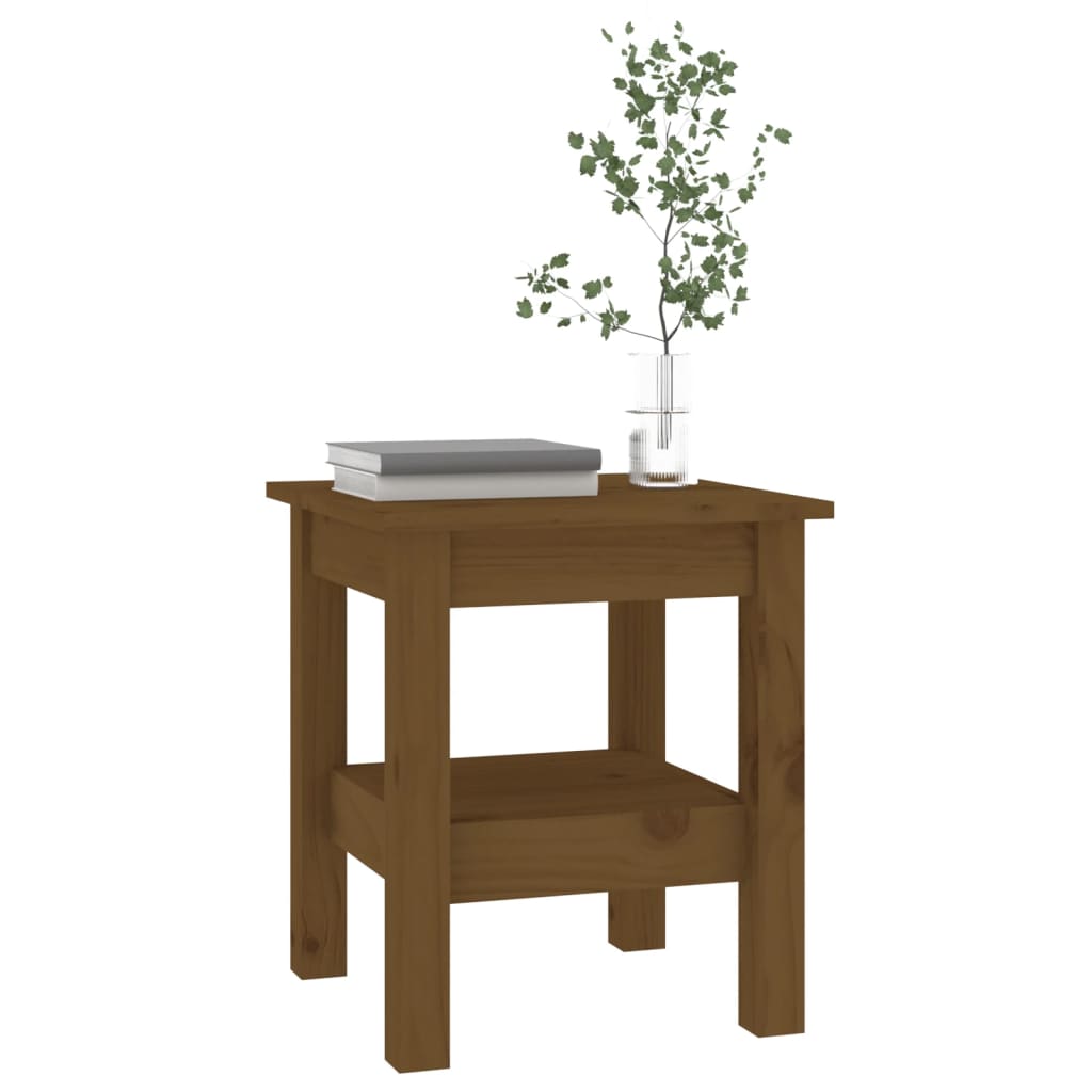 Coffee Table Honey Brown 35x35x40 cm Solid Wood Pine