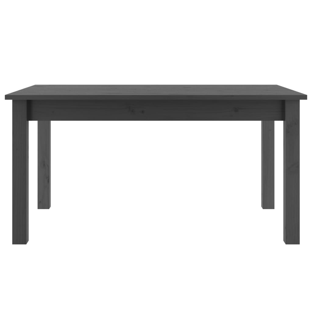 Coffee Table Grey 80x50x40 cm Solid Wood Pine