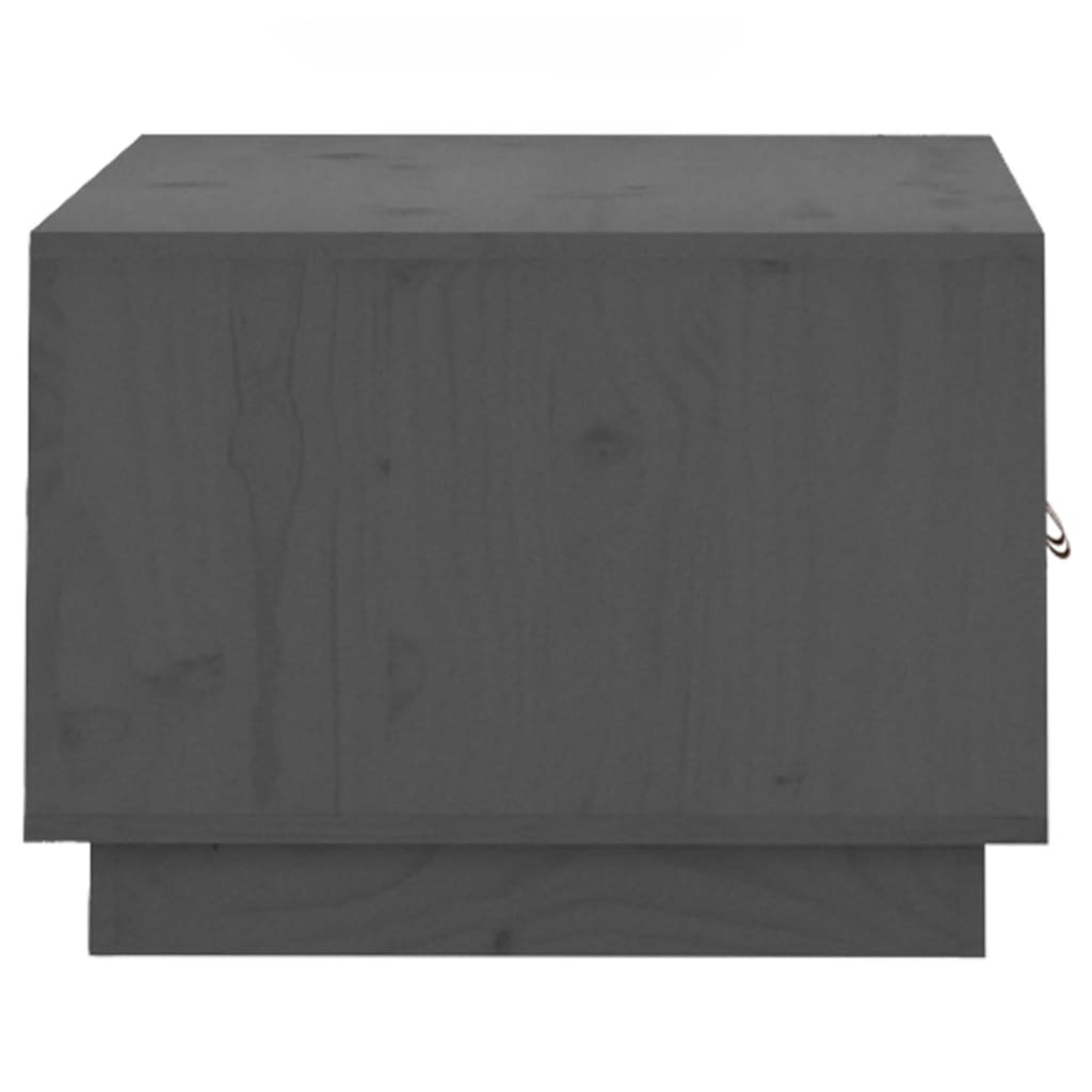 Coffee Table Grey 80x50x35 cm Solid Wood Pine
