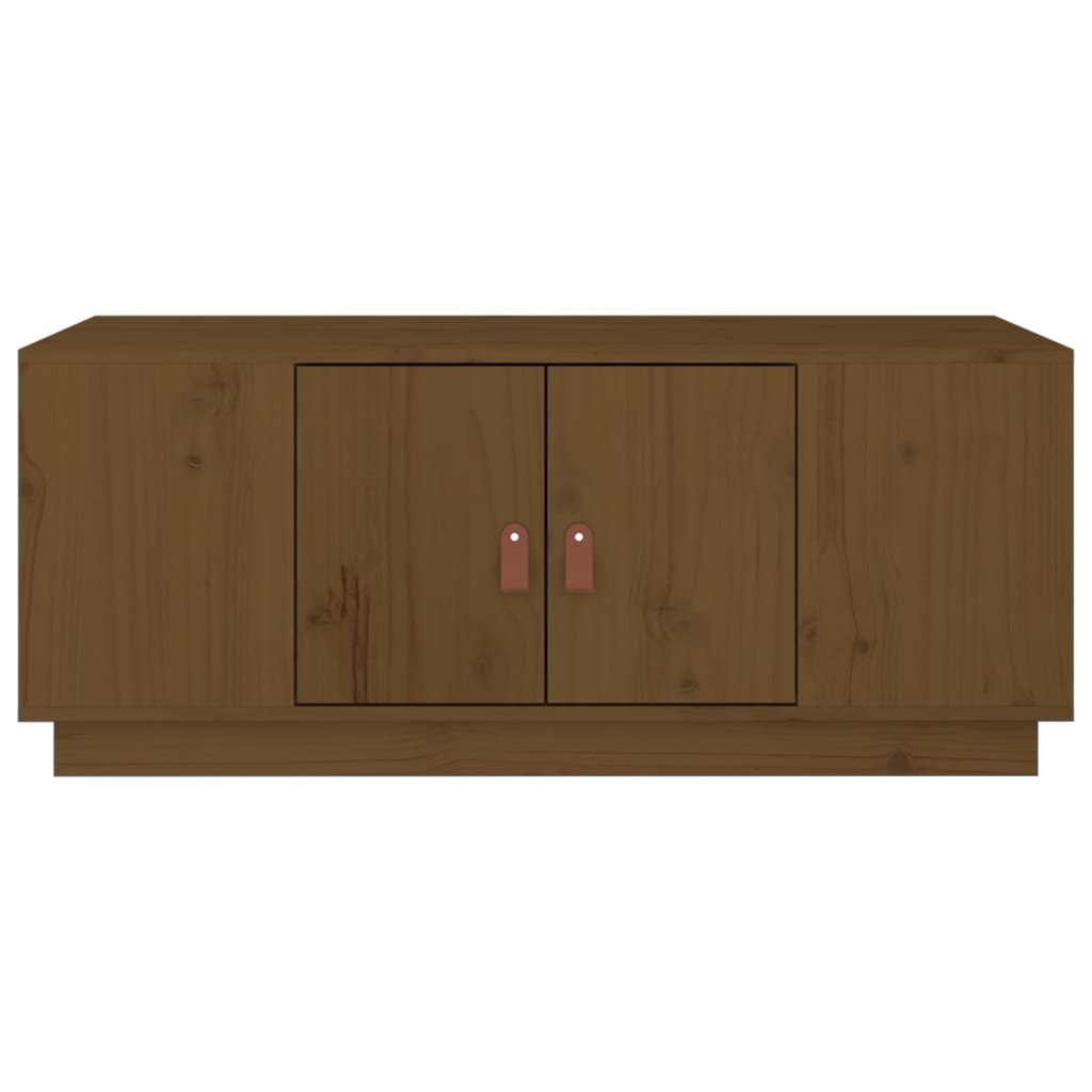 Coffee Table Honey Brown 100x50x41 cm Solid Wood Pine