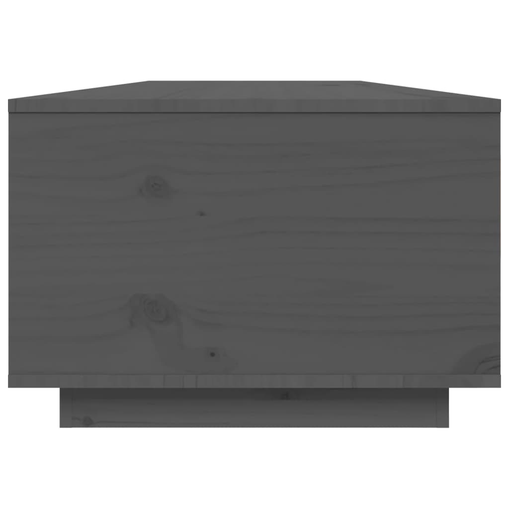 Coffee Table Grey 80x50x35.5 cm Solid Wood Pine