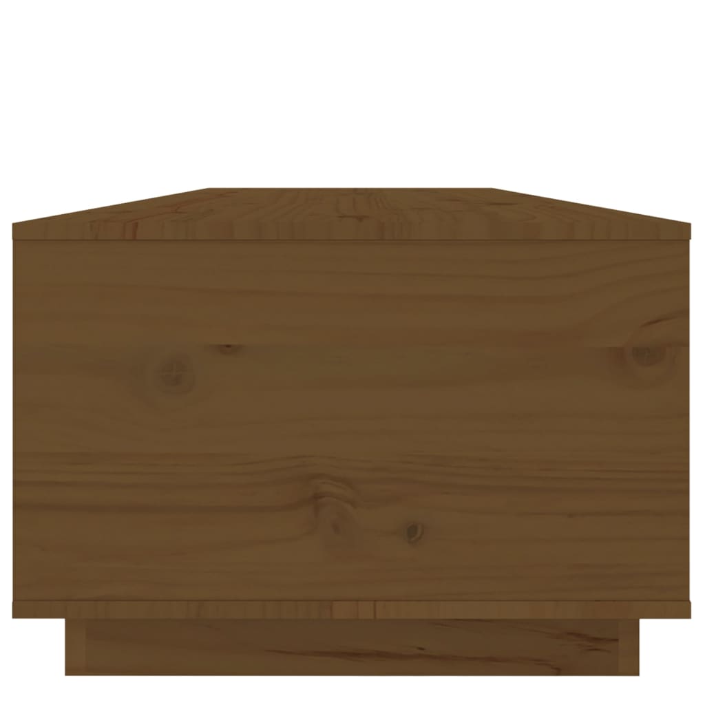 Coffee Table Honey Brown 100x50x35 cm Solid Wood Pine