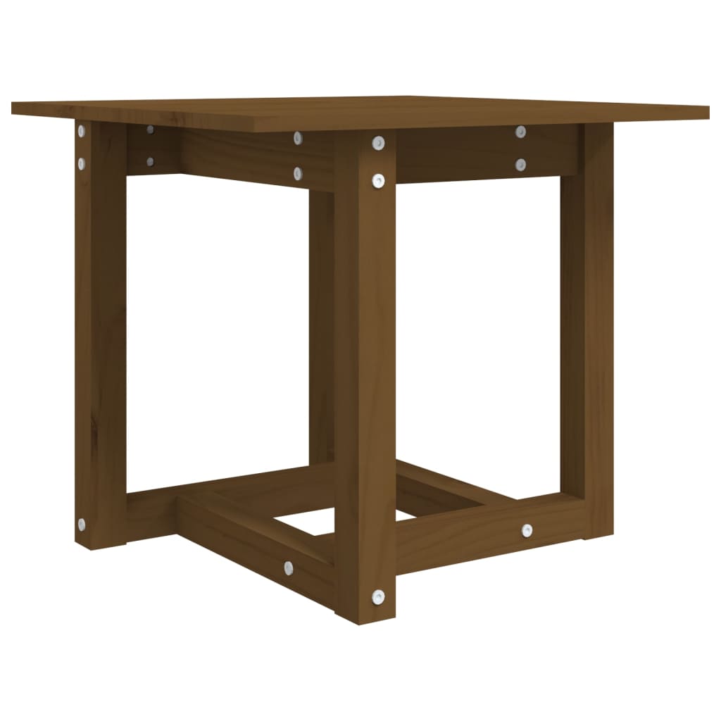 Coffee Table Honey Brown 50x50x45 cm Solid Wood Pine