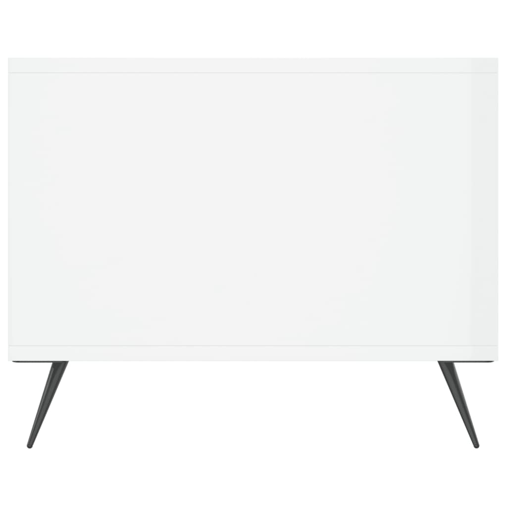 Coffee Table High Gloss White 102x50x40 cm Engineered Wood