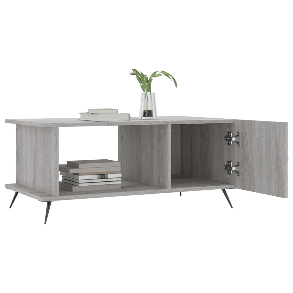 Coffee Table Grey Sonoma 90x50x40 cm Engineered Wood