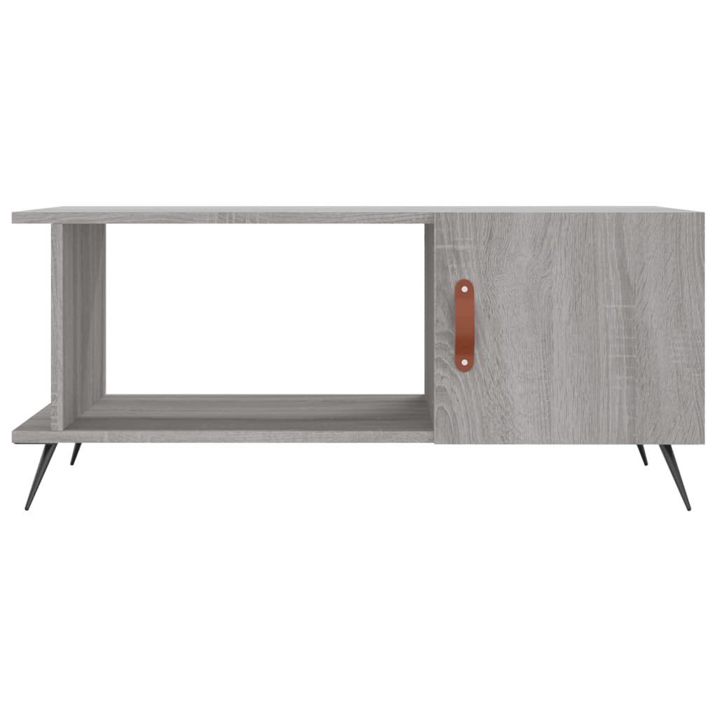 Coffee Table Grey Sonoma 90x50x40 cm Engineered Wood