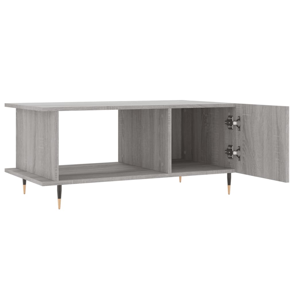 Coffee Table Grey Sonoma 90x50x40 cm Engineered Wood