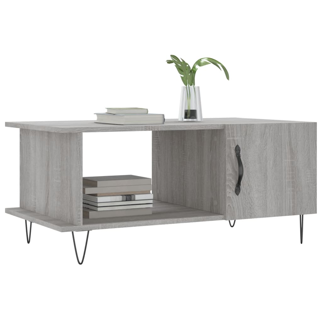 Coffee Table Grey Sonoma 90x50x40 cm Engineered Wood