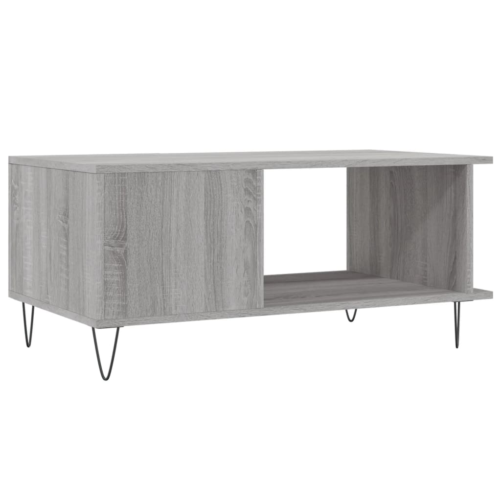Coffee Table Grey Sonoma 90x50x40 cm Engineered Wood