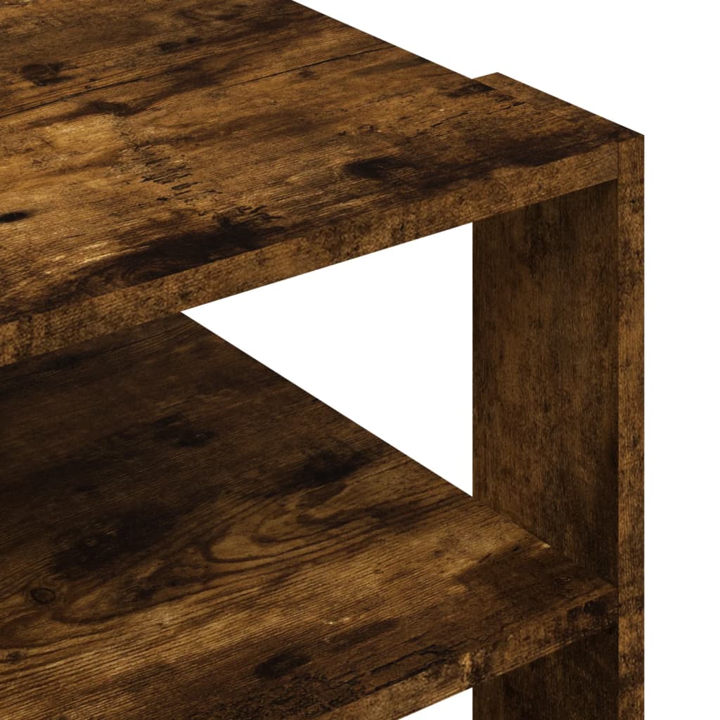 Coffee Table Smoked Oak 59.5x59.5x40 cm Engineered Wood