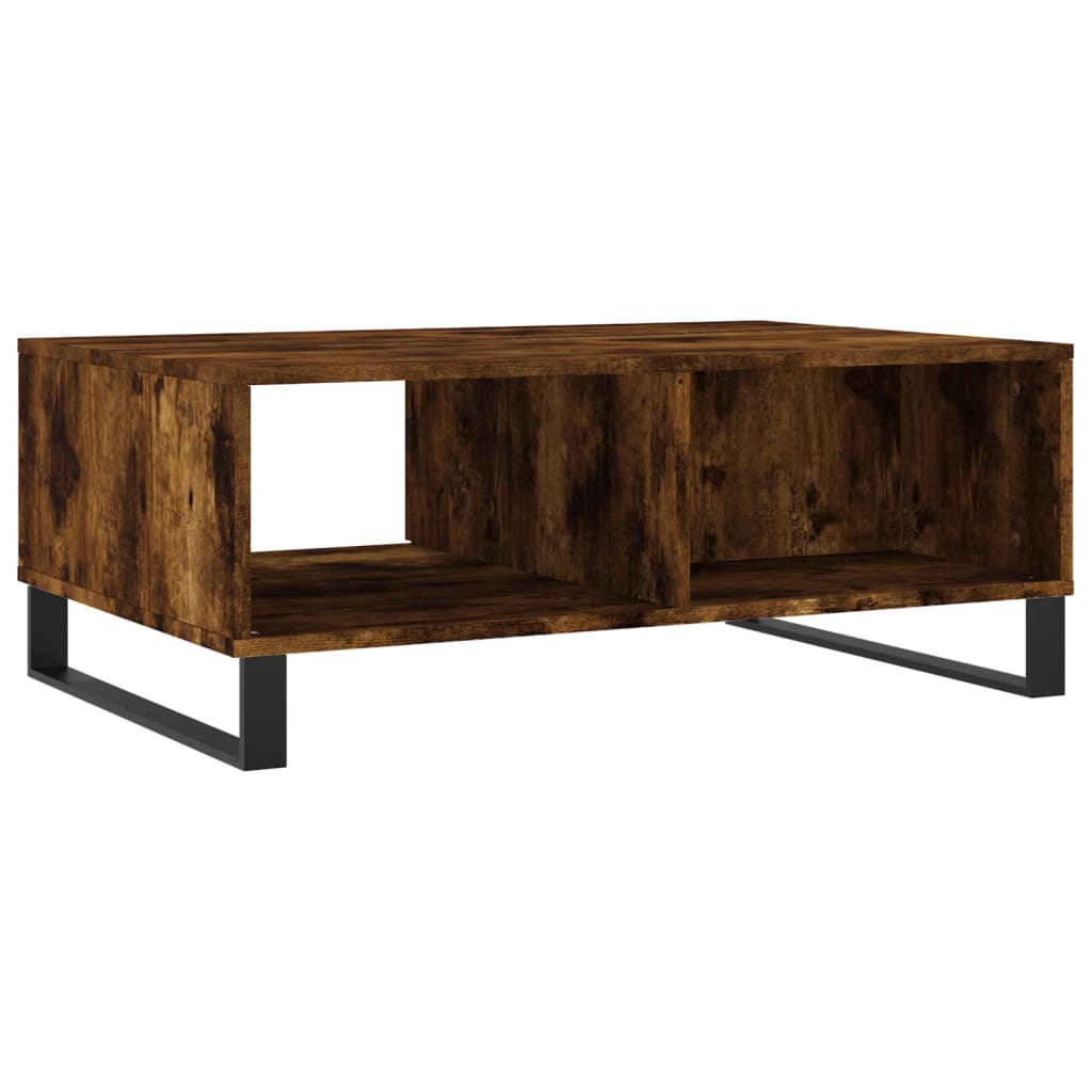 Coffee Table Smoked Oak 90x60x35 cm Engineered Wood