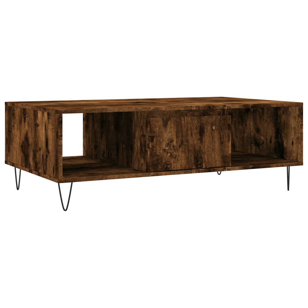 Coffee Table Smoked Oak 104x60x35 cm Engineered Wood