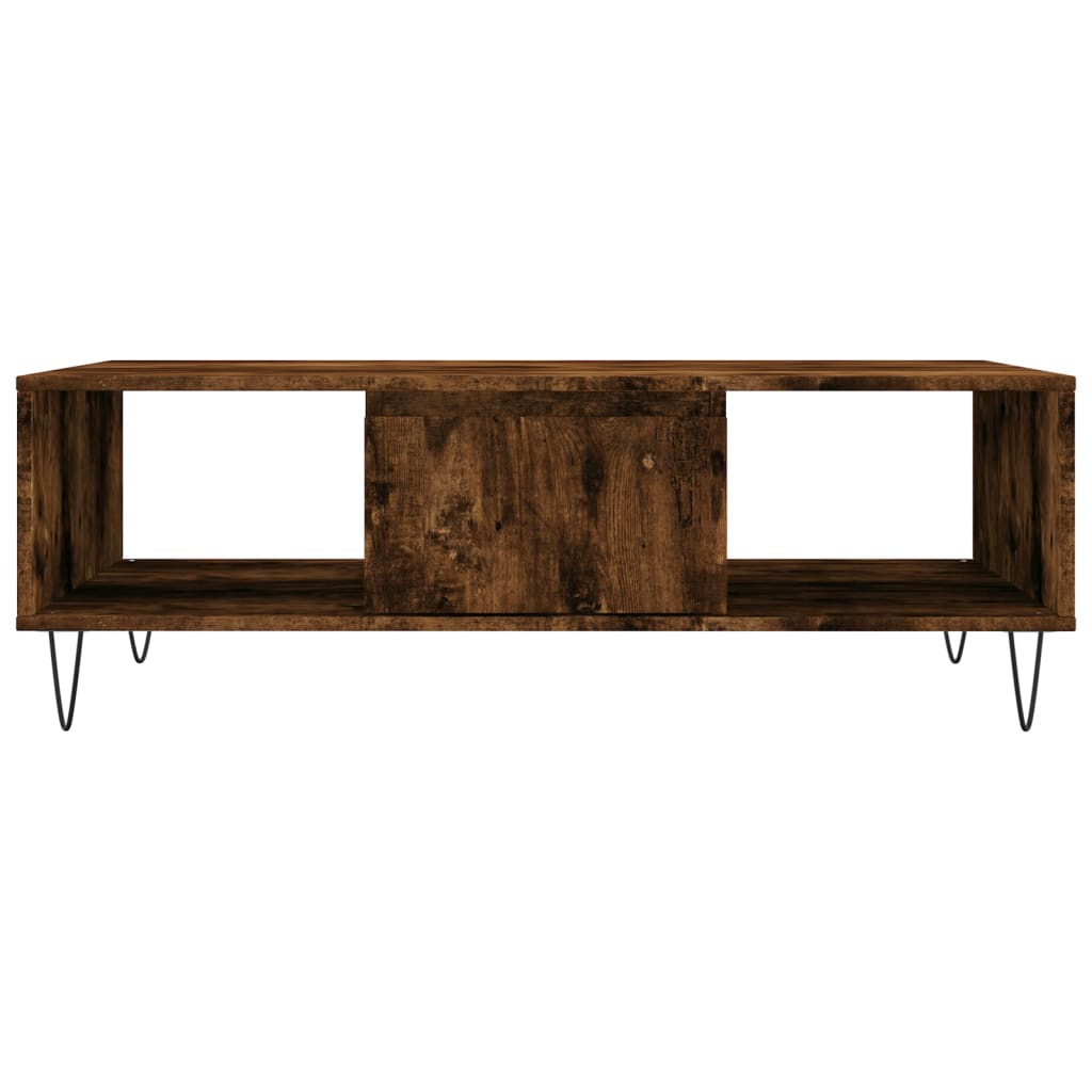 Coffee Table Smoked Oak 104x60x35 cm Engineered Wood