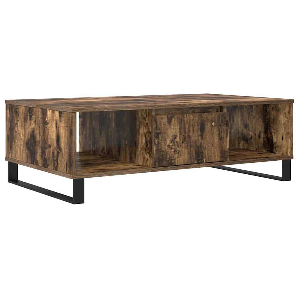 Coffee Table Smoked Oak 104x60x35 cm Engineered Wood