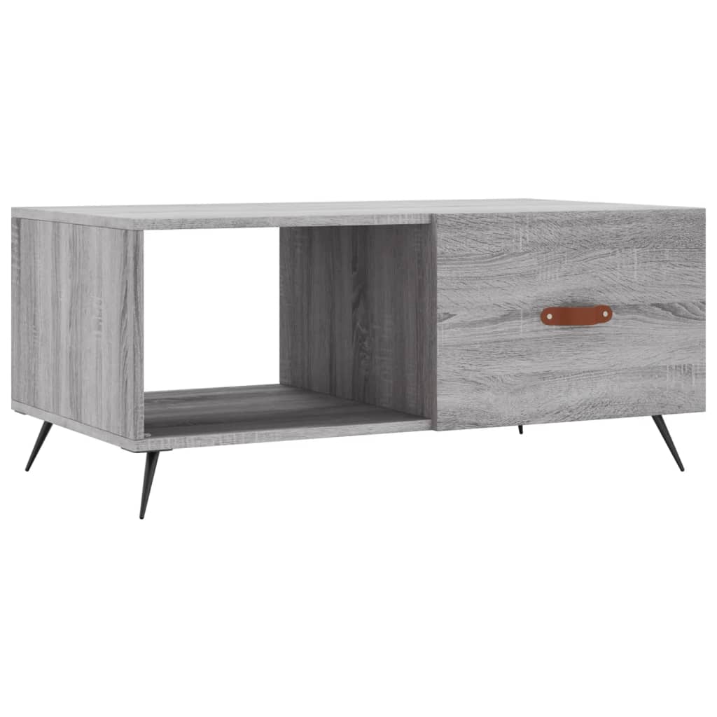 Coffee Table Grey Sonoma 90x50x40 cm Engineered Wood