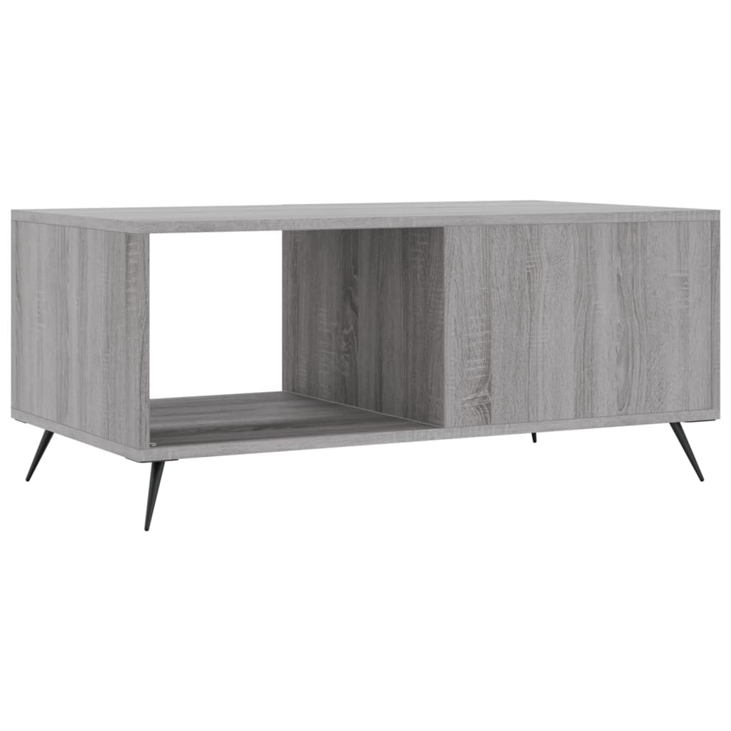 Coffee Table Grey Sonoma 90x50x40 cm Engineered Wood