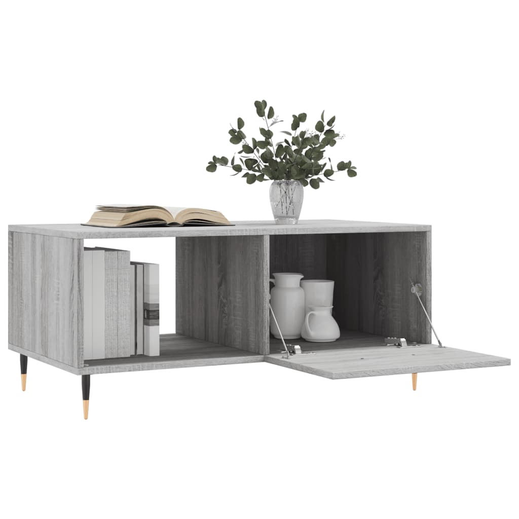 Coffee Table Grey Sonoma 90x50x40 cm Engineered Wood