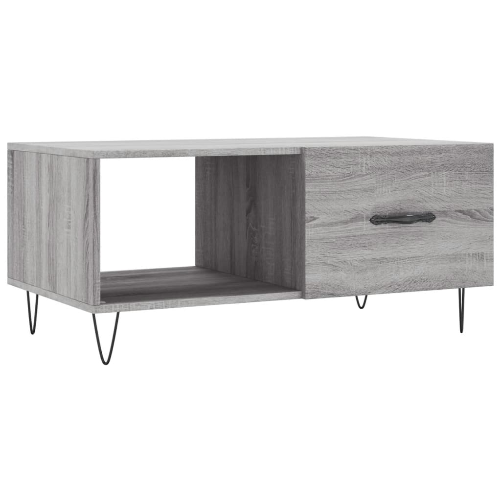 Coffee Table Grey Sonoma 90x50x40 cm Engineered Wood