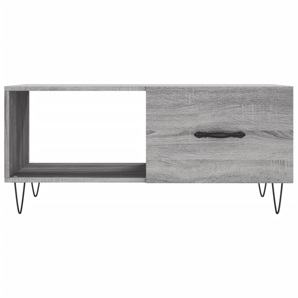 Coffee Table Grey Sonoma 90x50x40 cm Engineered Wood