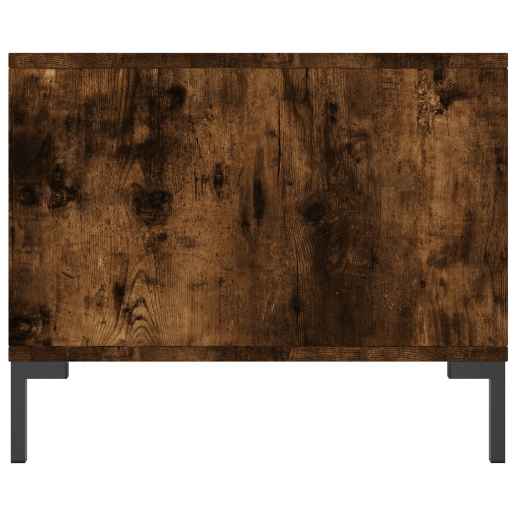 Coffee Table Smoked Oak 90x50x40 cm Engineered Wood
