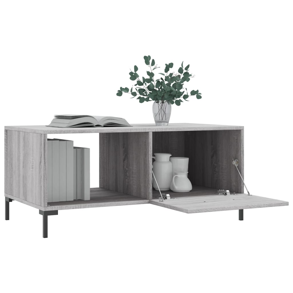 Coffee Table Grey Sonoma 90x50x40 cm Engineered Wood