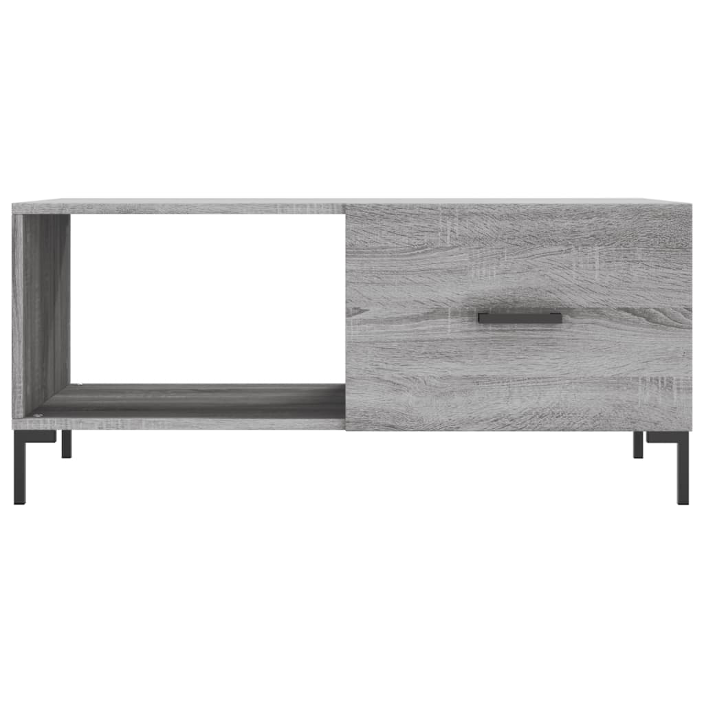 Coffee Table Grey Sonoma 90x50x40 cm Engineered Wood