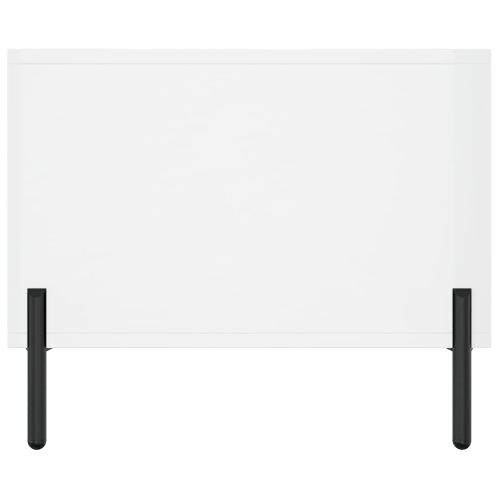 Coffee Table High Gloss White 90x50x40 cm Engineered Wood
