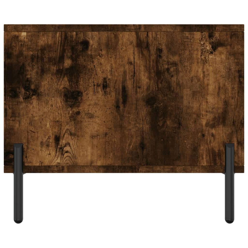 Coffee Table Smoked Oak 90x50x40 cm Engineered Wood
