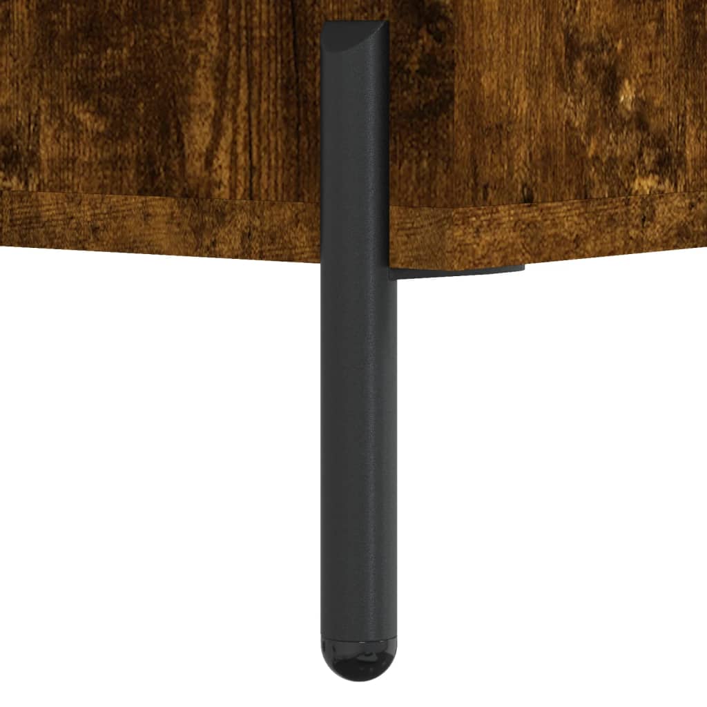 Coffee Table Smoked Oak 90x50x40 cm Engineered Wood