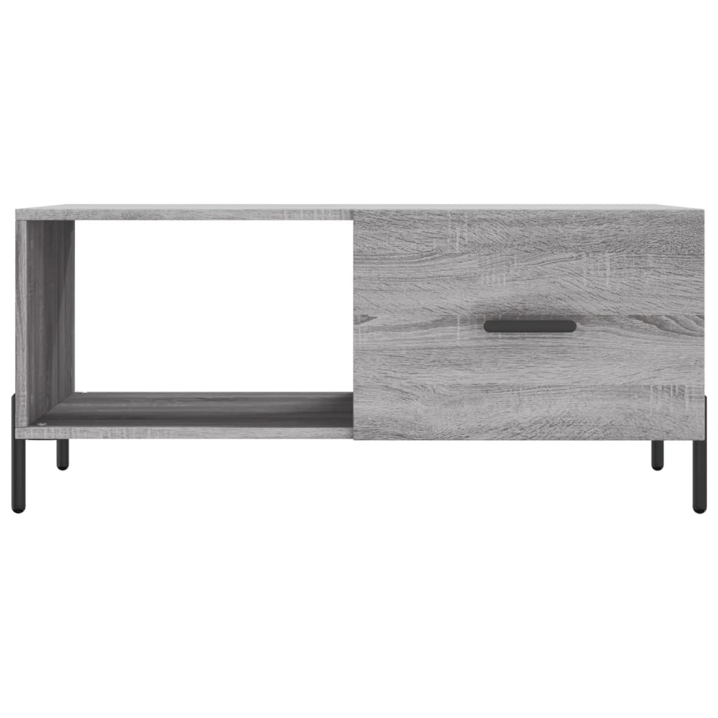 Coffee Table Grey Sonoma 90x50x40 cm Engineered Wood
