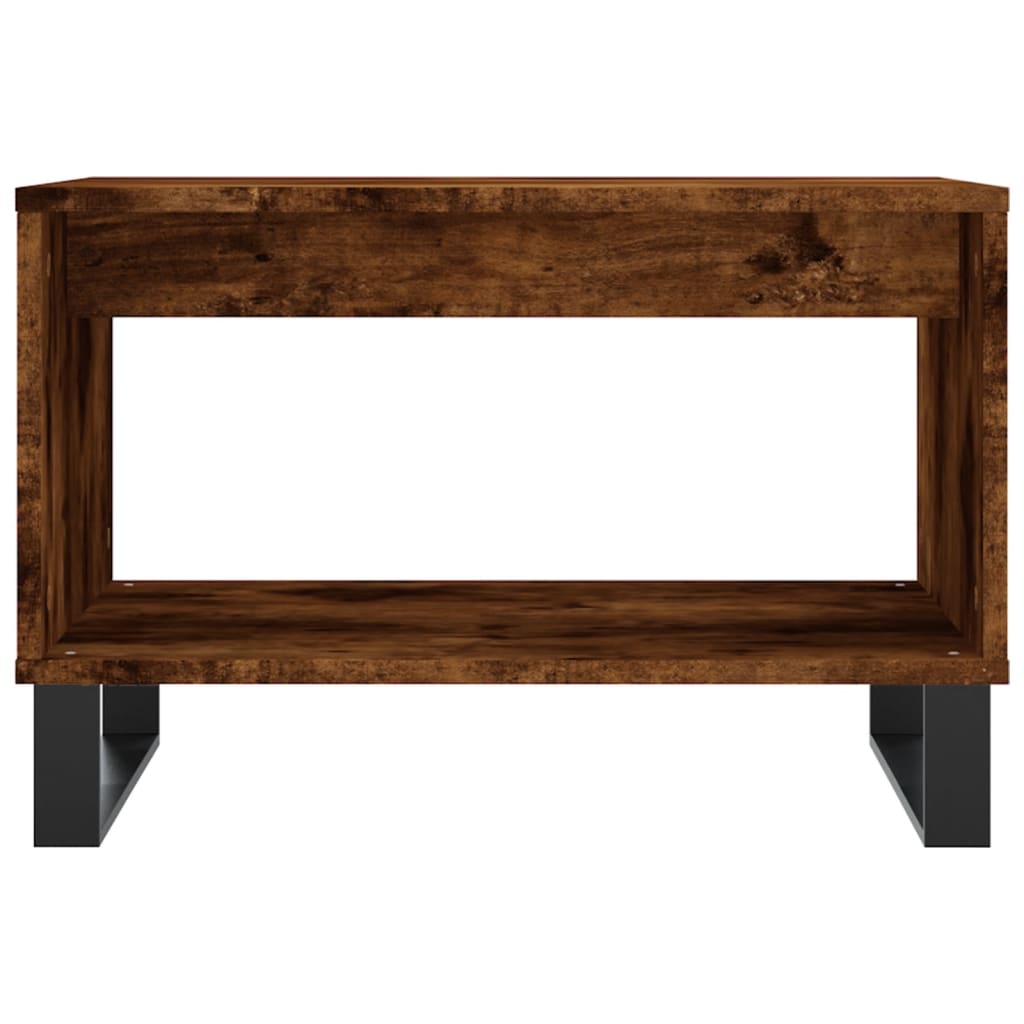 Coffee Table Smoked Oak 60x50x40 cm Engineered Wood