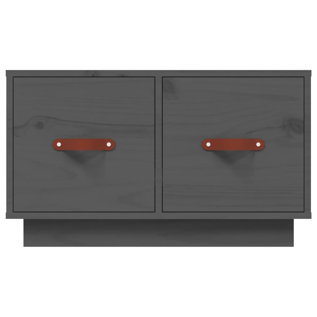 Coffee Table Grey 60x53x35 cm Solid Wood Pine