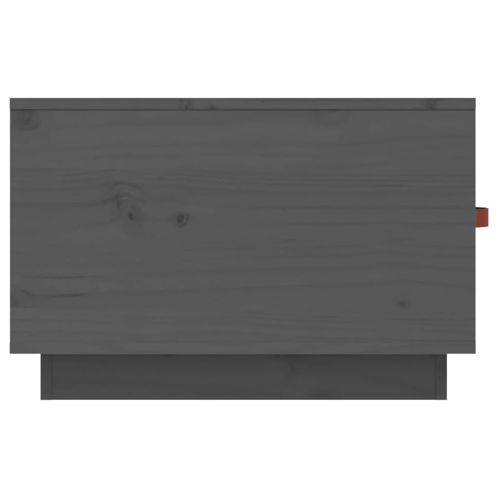 Coffee Table Grey 60x53x35 cm Solid Wood Pine