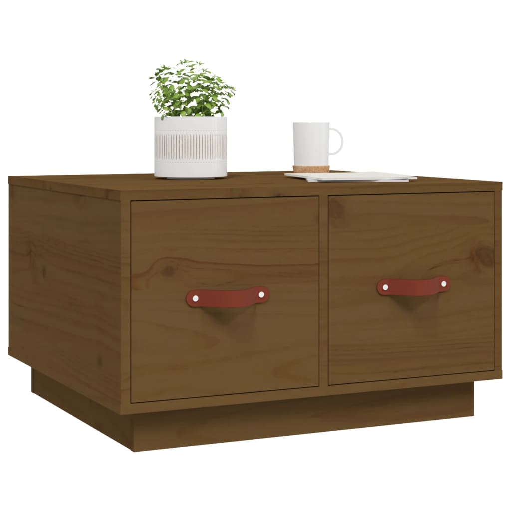 Coffee Table Honey Brown 60x53x35 cm Solid Wood Pine