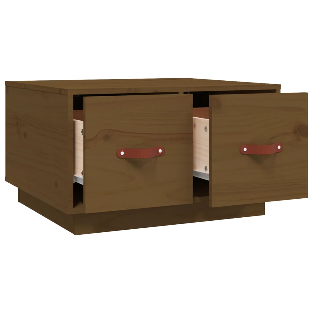 Coffee Table Honey Brown 60x53x35 cm Solid Wood Pine