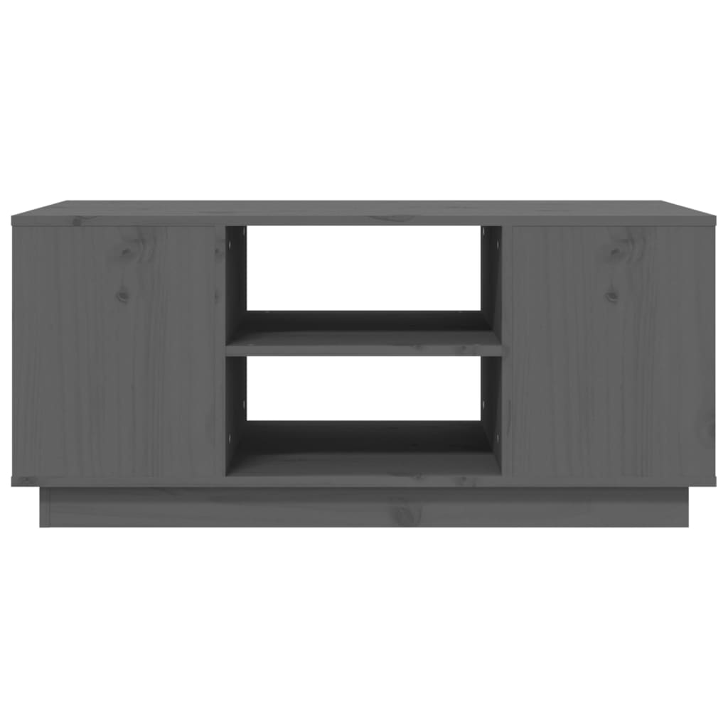 Coffee Table Grey 90x49x40.5 cm Solid Wood Pine