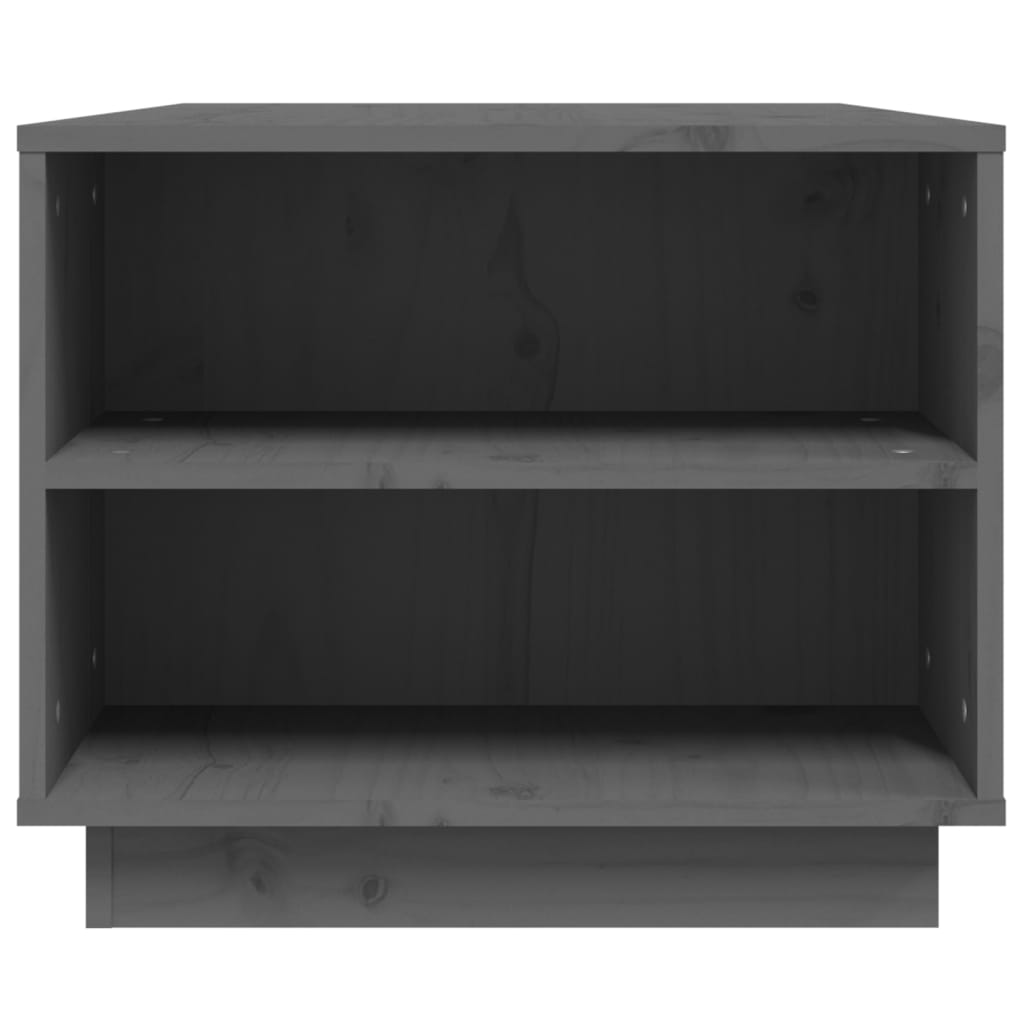 Coffee Table Grey 90x49x40.5 cm Solid Wood Pine